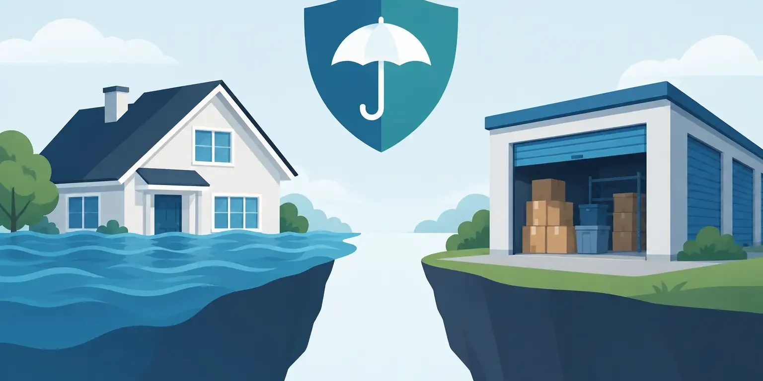 Flood Coverage Versus Storage Plans: The Gap