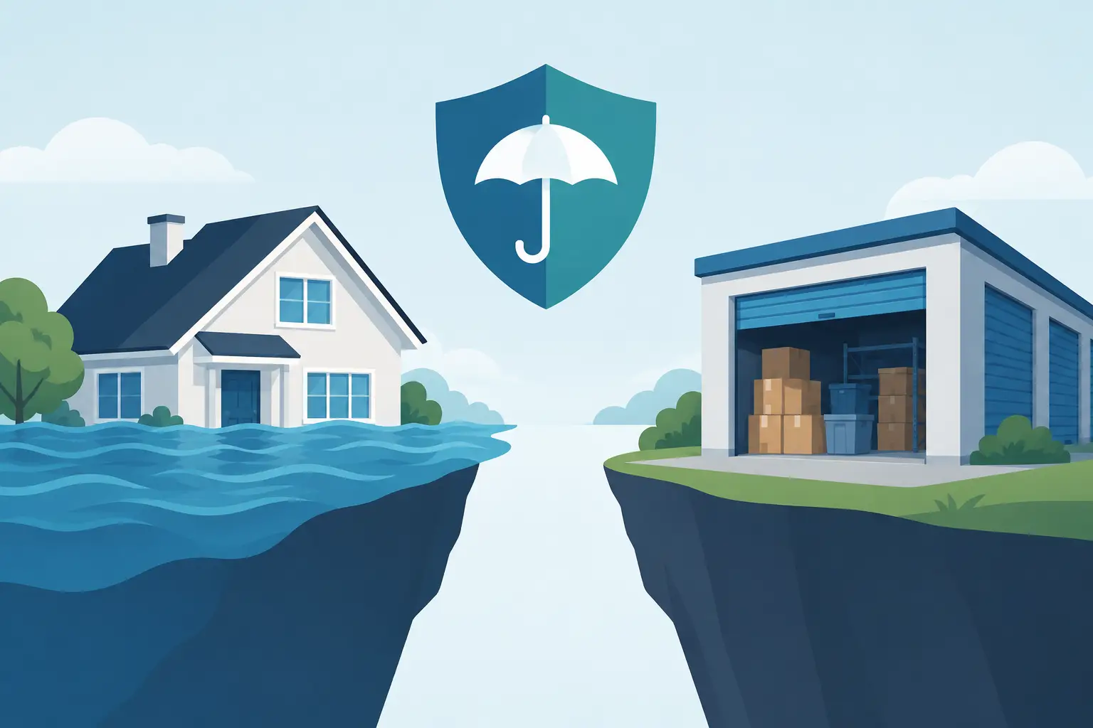 Flood Coverage Versus Storage Plans: The Gap